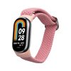 Kwmobile szíj Xiaomi Mi Band 8-hoz, világos rózsaszín, nylon, KWM0000250L005C