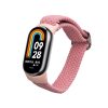 Kwmobile szíj Xiaomi Mi Band 8-hoz, világos rózsaszín, nylon, KWM0000250L005C