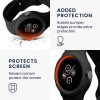 Kwmobile szíj Google Pixel Watch 2/Pixel órához, fekete, szilikon, KWM000025GT001C