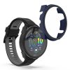 2 db Kwmobile tok készlet biztonsági üveggel Garmin Forerunner 965-höz, fekete/sötétkék, műanyag, KWM0000194R003C