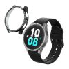 2 db Kwmobile tok készlet Samsung Galaxy Watch 5 készülékhez, átlátszó/fekete, műanyag, KWM000024ZL002C