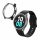 2 db Kwmobile tok készlet Samsung Galaxy Watch 5 készülékhez, átlátszó/fekete, műanyag, KWM000024ZL002C