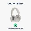 2 db-os Kwmobile fülpárna Bowers & Wilkins PX7 S2, fekete, Eco-bőr, KWM000025IV001C