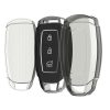 Kwmobile autókulcs fedél Hyundai 3 gomboshoz - Keyless Go, átlátszó/fekete, szilikon, KWM000025JI001C