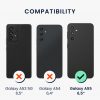 Husa Kwmobile pentru Samsung Galaxy A55 5G, Albastru inchis, Piele ecologica/Silicon, KWM000021OP002C