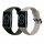 2 db szíj készlet Huawei Band 6-hoz, Kwmobile, zöld/szürke, szilikon, 59296.02