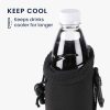 db Cooler Jacket fedő készlet 500 ml-es palackokhoz, Kwmobile, fekete, neoprén, 55885.02