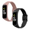 2 db pánt készlet Samsung Galaxy Fit 2 telefonhoz, Kwmobile, fekete/rózsaszín, szilikon, 53962.10