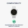 kwmobile szíj Huawei Watch GT 3 Pro (43 mm)/Watch GT 3 (42 mm) készülékhez, természetes bőr, barna/fekete, 59318.107