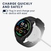 USB töltőkábel Xiaomi Mi Watch Color Sport/Watch S1 Active, Kwmobile, fehér, műanyag, 58354.02