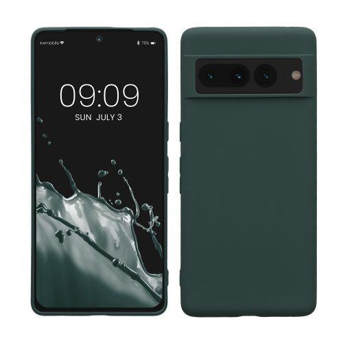 kwmobile tok Google Pixel 7 Pro telefonhoz, szilikon, zöld, 59400.169