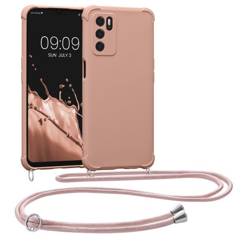 Kwmobile tok OPPO A16/A16s-hoz, szilikon, rózsaszín, 59410.154