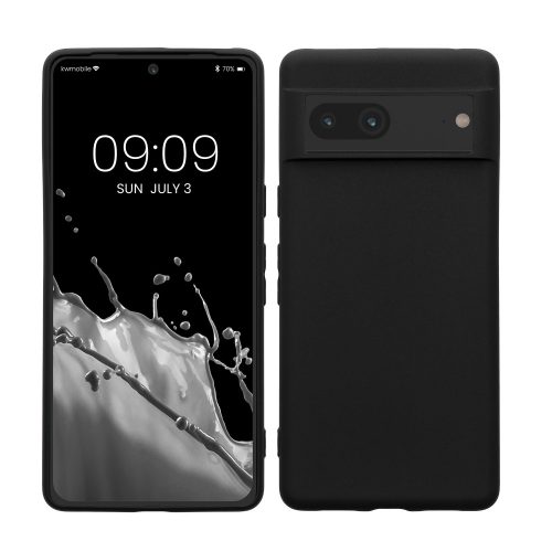 kwmobile tok Google Pixel 7 telefonhoz, szilikon, fekete, 59399.01