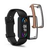 2 db Kwmobile tok készlet Fitbit Inspire 3/Inspire 2/Ace 3 tokokhoz, szilikon, fekete/arany, 53870.02