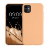 kwmobile tok Apple iPhone 11 telefonhoz, szilikon, szürke, 50791.138