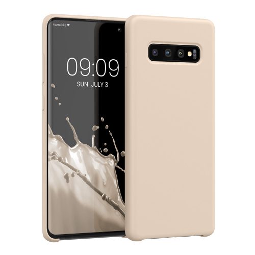 kwmobile burkolat Samsung Galaxy S10 Plus-hoz, szilikon, szürke, 49028.210