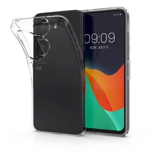 Kwmobile tok Asus Zenfone 9 telefonhoz, szilikon, átlátszó, 59450.03