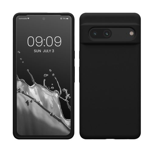 kwmobile tok Google Pixel 7 telefonhoz, szilikon, fekete, 59451.01