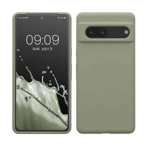 kwmobile tok Google Pixel 7 telefonhoz, szilikon, zöld, 59451.172