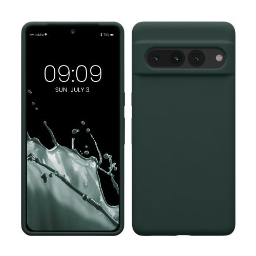 kwmobile tok Google Pixel 7 Pro telefonhoz, szilikon, zöld, 59452.169