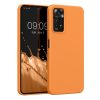 Kwmobile tok Xiaomi Redmi Note 11 Pro/Redmi Note 11 Pro 5G telefonhoz, szilikon, narancssárga, 57373.150