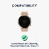 2 db szíj készlet: Huawei Watch GT 3 (42mm)/Watch GT 2 (42mm)/Watch 2, Kwmobile, fekete/zöld, nylon, 59533.01