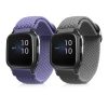 Garmin Venu Sq/Venu Sq Music, Kwmobile, lila/szürke, nylon, 59528.02 szíj 2 db-os készlet