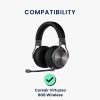 2 db kwmobile fülpárnák Corsair Virtuoso RGB Wirelesshez, Eco-bőr, fekete, 59504.01