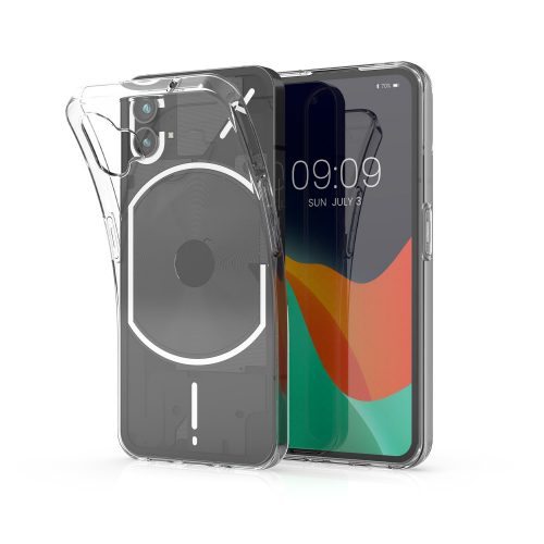 Kwmobile Case for Nothing Phone 1, szilikon, átlátszó, 59564.03