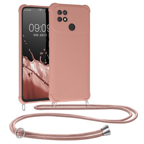 Lökhárító kwmobile Xiaomi Poco C40, szilikon, rózsaszín, 59619.154