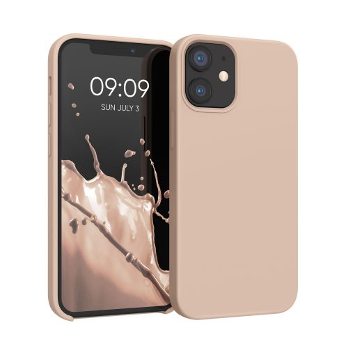 kwmobile tok Apple iPhone 12 Minihez, szilikon, rózsaszín, 52640.225