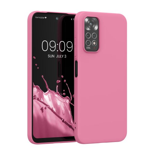 Kwmobile tok Xiaomi Redmi Note 11/Redmi Note 11s telefonhoz, szilikon, rózsaszín, 57368.212