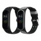 2 db kwmobile szíj készlet Xiaomi Mi Band 4 telefonhoz, szilikon, fekete/szürke, 58889.02