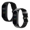 2 db kwmobile szíj készlet Xiaomi Mi Band 4 telefonhoz, szilikon, fekete/szürke, 58889.02