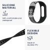 2 db kwmobile szíj készlet Xiaomi Mi Band 4 telefonhoz, szilikon, fekete/szürke, 58889.02