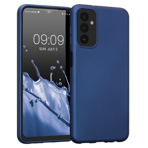 kwmobile tok Samsung Galaxy M13-hoz, szilikon, kék, 59740.64