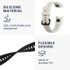 2 db kwmobile szíj készlet Huawei Band 4, szilikon, fekete/fehér, 59802.02