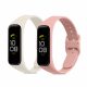 2 db kwmobile szíj készlet Samsung Galaxy Fit 2-höz, szilikon, fehér/rózsaszín, 53962.14