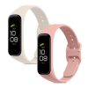 2 db kwmobile szíj készlet Samsung Galaxy Fit 2-höz, szilikon, fehér/rózsaszín, 53962.14