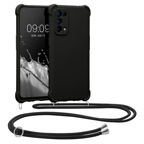 Kwmobile lökhárító OPPO Find X3 Lite, szilikon, fekete, 58584.01