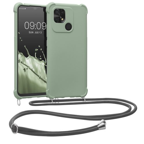 Lökhárító kwmobile Xiaomi Redmi 10C, szilikon, zöld, 59233.172