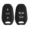 kwmobile autókulcs fedél Opel 3 gombokhoz - Keyless Go, szilikon, fekete/fehér, 56976.02