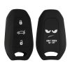 kwmobile autókulcs fedél Opel 3 gombokhoz - Keyless Go, szilikon, fekete/fehér, 56976.02