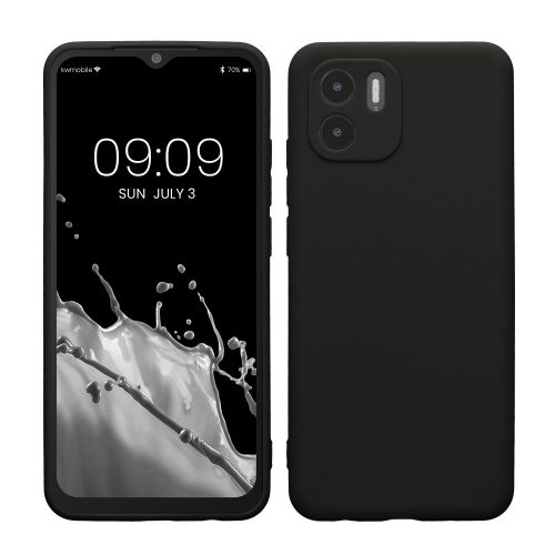 kwmobile tok Xiaomi Redmi A1, szilikon, fekete, 60137.47