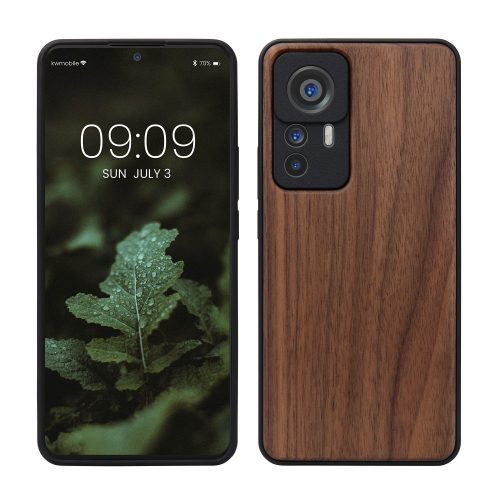 kwmobile tok Xiaomi 12T/12T Pro készülékhez, fa, barna, 60149.18