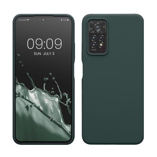 kwmobile burkolat Xiaomi Redmi Note 11 Pro/Redmi Note 11 Pro 5G/Redmi Note 12 Pro telefonhoz, szilikon, zöld, 57373.171