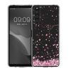 kwmobile tok Sony Xperia 10 IV telefonhoz, szilikon, átlátszó/rózsaszín, 60160.02