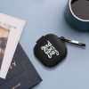 kwmobile tok Samsung Galaxy Buds 2 Pro/Galaxy Buds 2/Galaxy Buds Live telefonhoz, szilikon, fekete/fehér, 58155.02