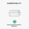 kwmobile tok Samsung Galaxy Buds 2 Pro/Galaxy Buds 2/Galaxy Buds Live telefonhoz, szilikon, fekete/fehér, 58155.02