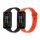 2 db kwmobile szíj készlet Xiaomi Redmi Smart Band Pro-hoz, szilikon, fekete/narancs, 57425.05